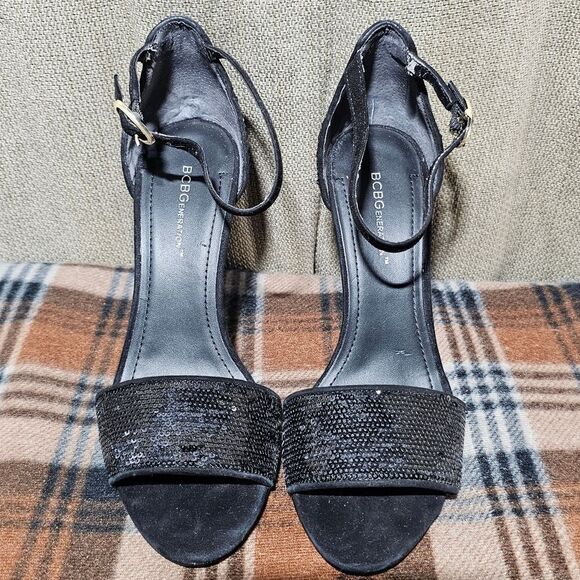 Bc generation Black Sequined Heels - Picture 5 of 8